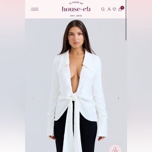 House of CB Elegant White Women's Top